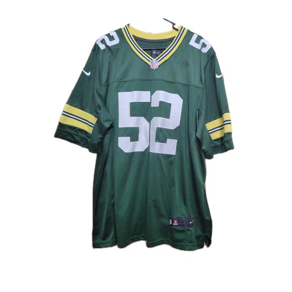 NIKE Clay Matthew's Onfield NFL Jersey #52 Mens Sz 52 Green - Picture 1 of 9